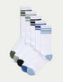 Marks & Spencer "5pk Cool & Fresh™ Cotton Rich Cushioned Sports Socks"